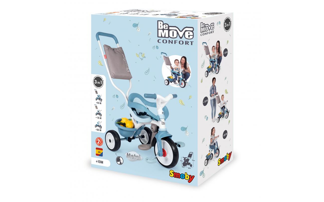 740414 Smoby Be Move Confort driewieler blauw