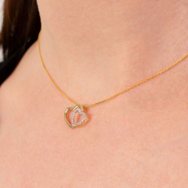 Pendentif coeurs 