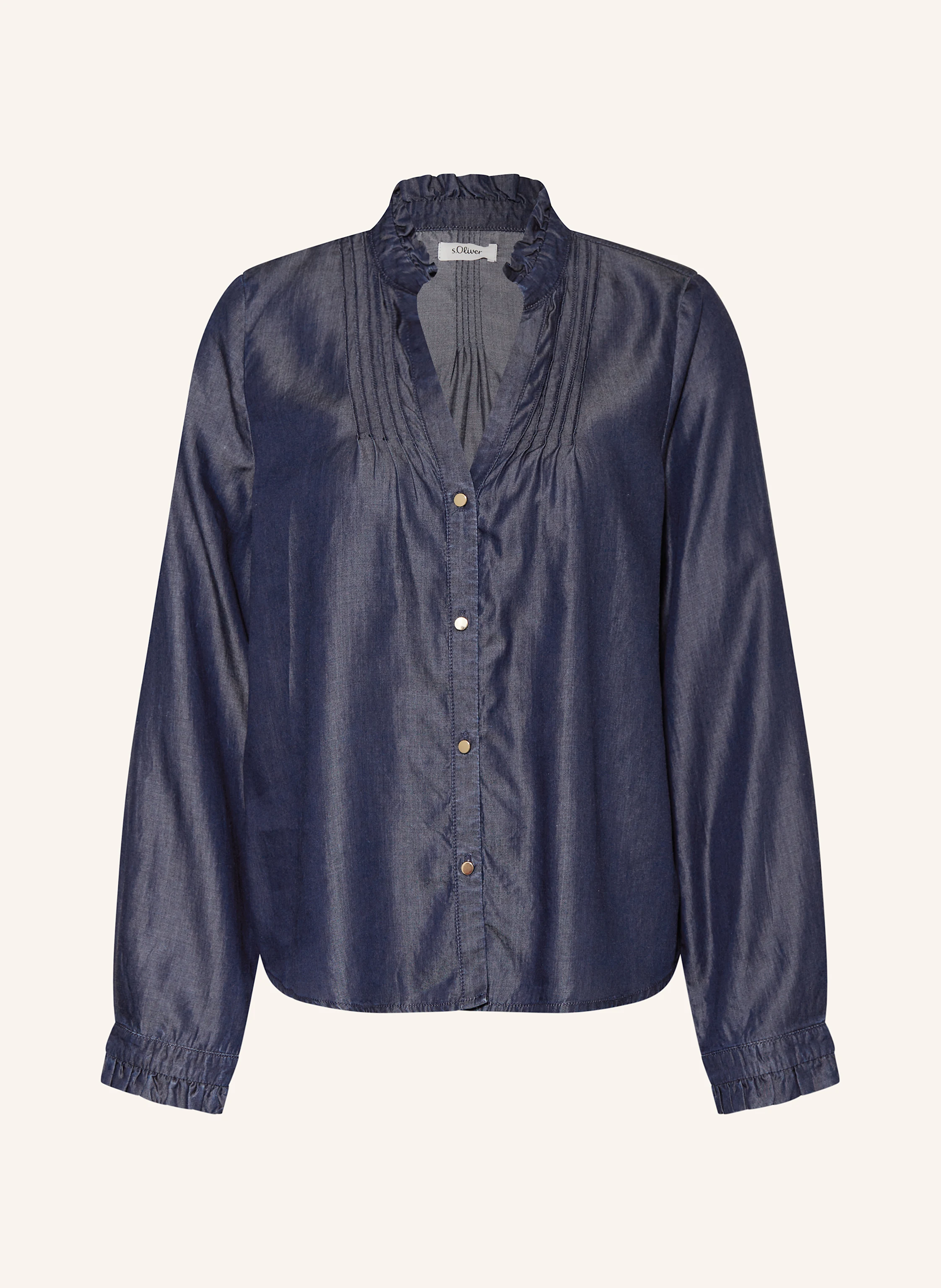 s.Oliver BLACK LABEL Bluse in Jeansoptik