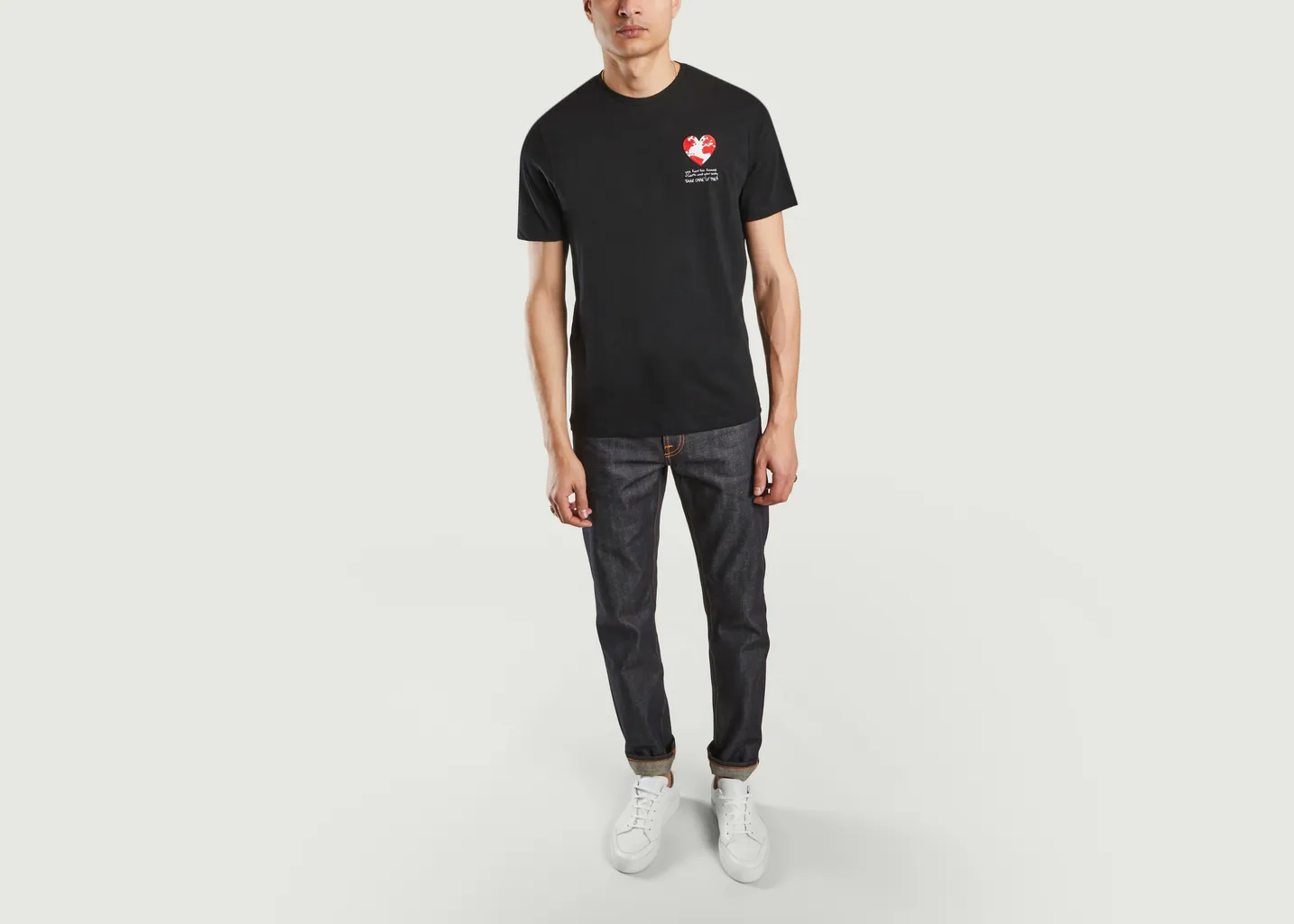 T-shirt One imprimé coeur JagVi Rive Gauche