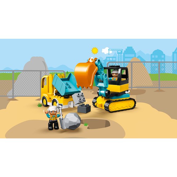Le camion et la pelleteuse LEGO Duplo 10931