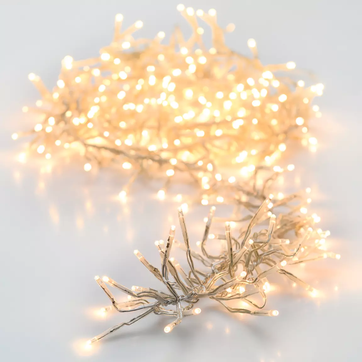 Guirlande lumineuse 14,60 m 2016 LED câble transparent Boa Blanc chaud