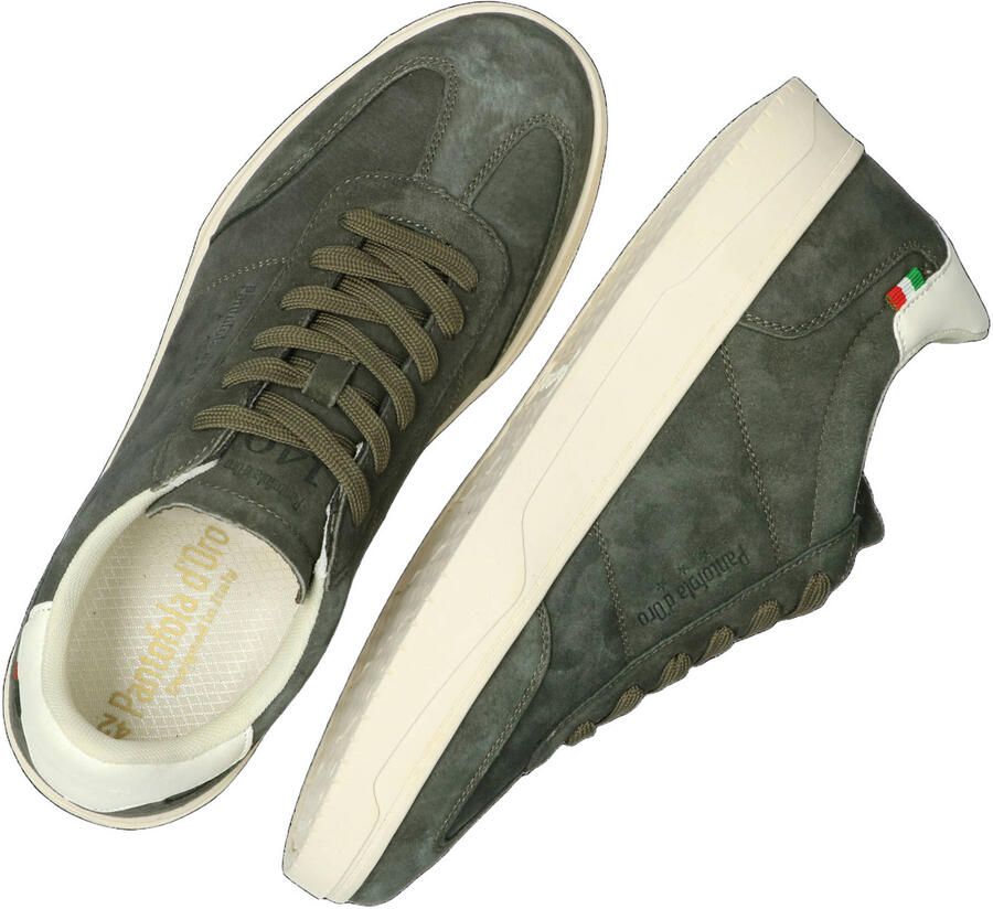 Pantofola d'Oro Kelis leren sneakers donkergroen