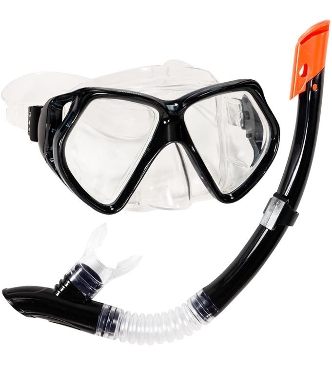 Atlantis Andros Black Snorkelset