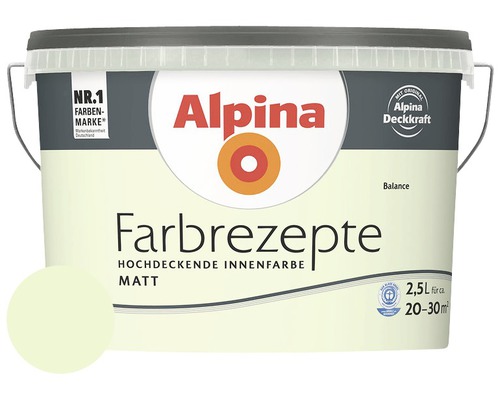 Alpina muurverf kleur recepten Balance 2.5 l