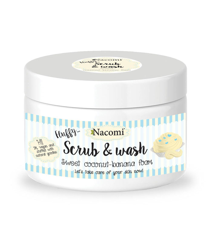 Nacomi - Esfoliante e limpador de corpo Rainbow - Sweet coconut-banana foam
