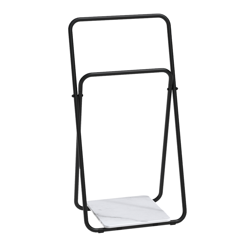 Portant double pour serviettes