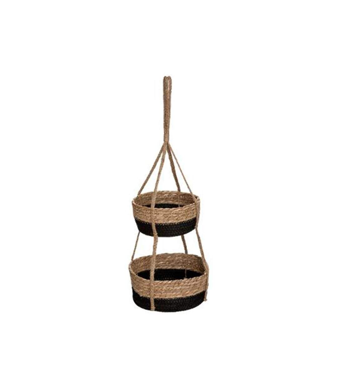 Lot de 2 Cache-Pots Suspendus Cuba 68cm Noir