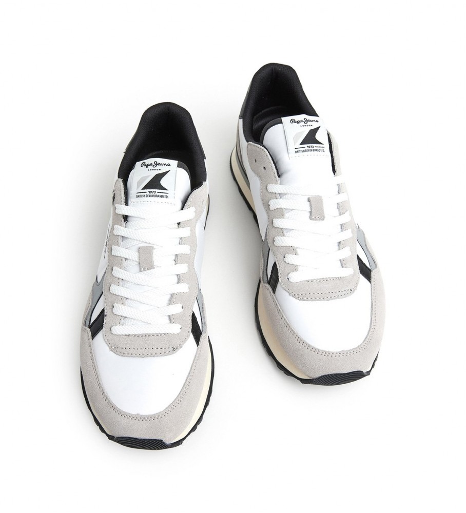 Tênis Pepe Jeans Brit Reflect M de couro branco