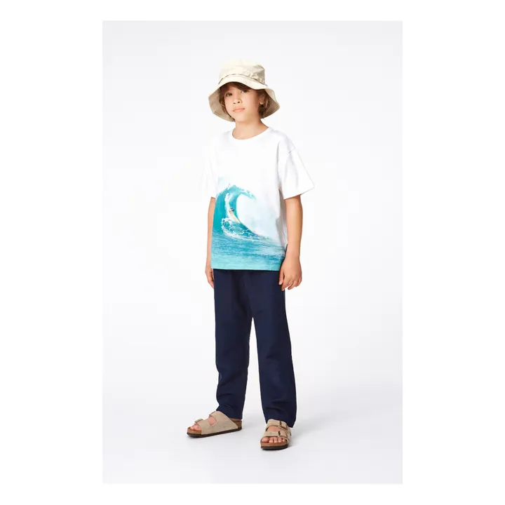 Molo T-Shirt Riley Wave Coton Bio | Blanc