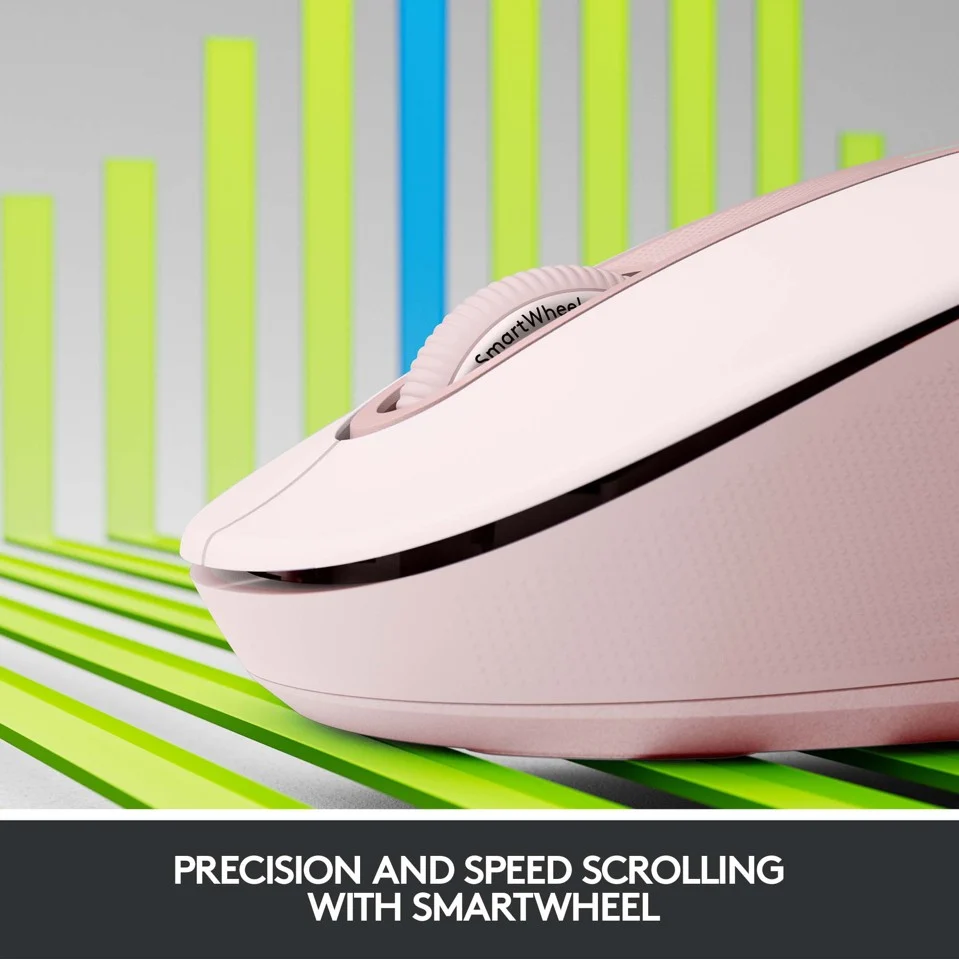 Logitech - M650 Signature - Wireless Mouse - Rosa