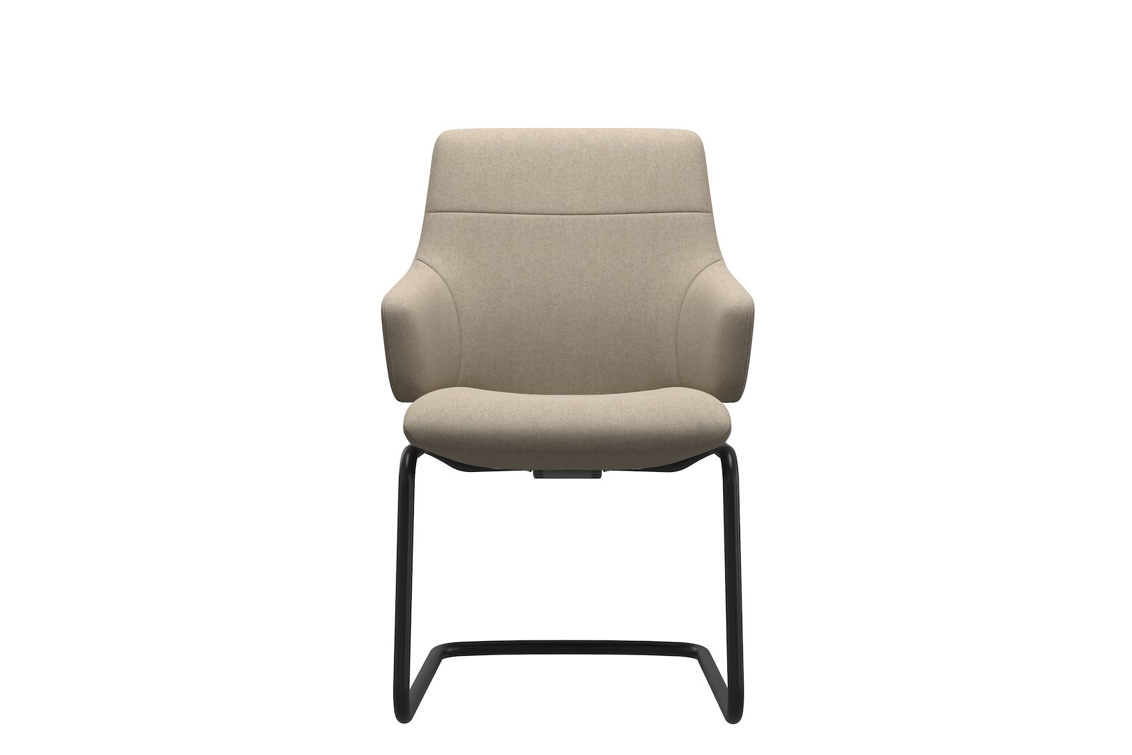 Chilli spisestol Tekstil Calido - Light Beige - Sort