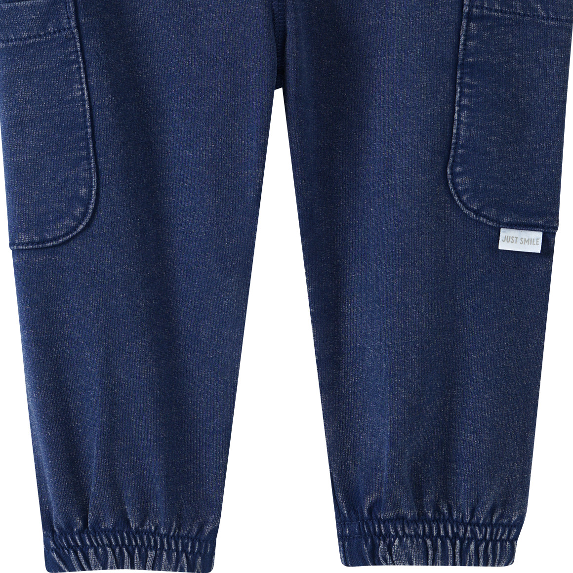 Topomini Baby Pull-on-Hose in Denim-Optik dunkelblau