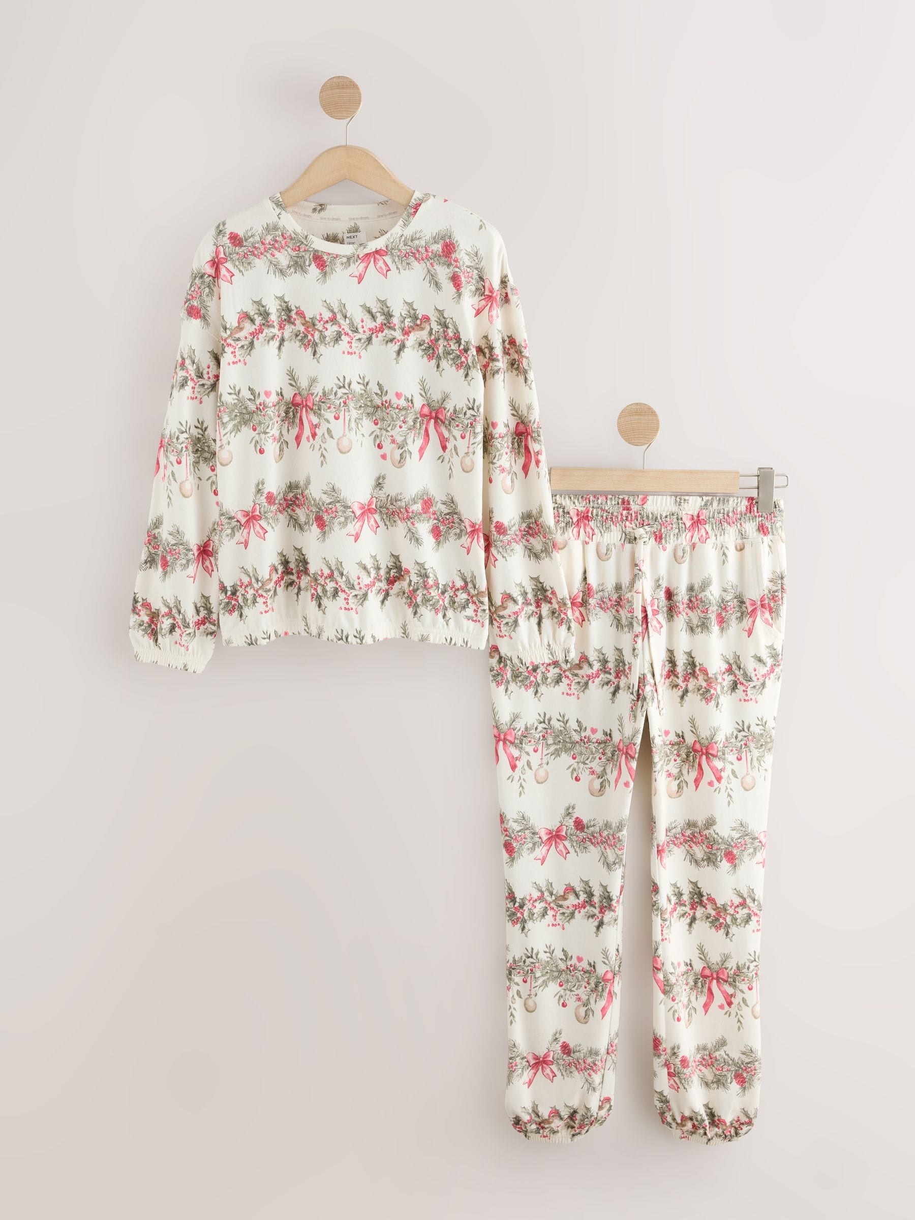 Havermoutkrans - Behaaglijke pyjama met lange mouwen