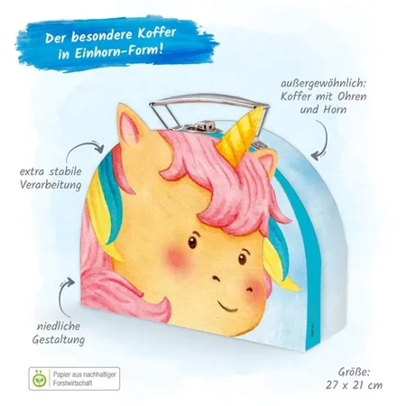 Trötsch Koffer Einhorn formgestanzt