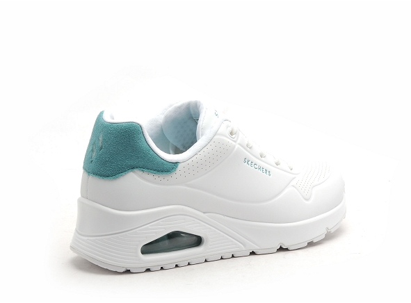 Skechers basses femme unopopback 177092 blanc