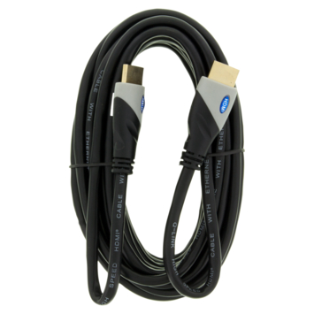 Q-Link HDMI kabel high speed gold plated 3D 5 meter zwart