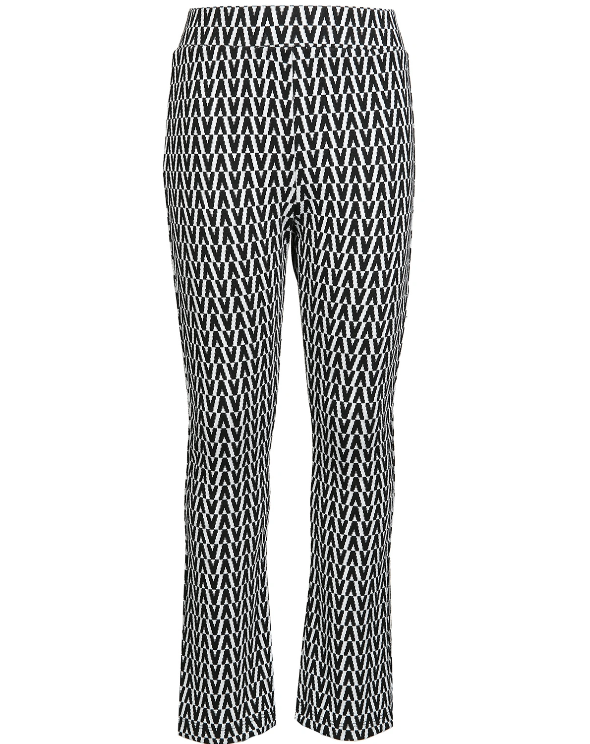 Stoffhose JACQUARD in schwarz/weiß