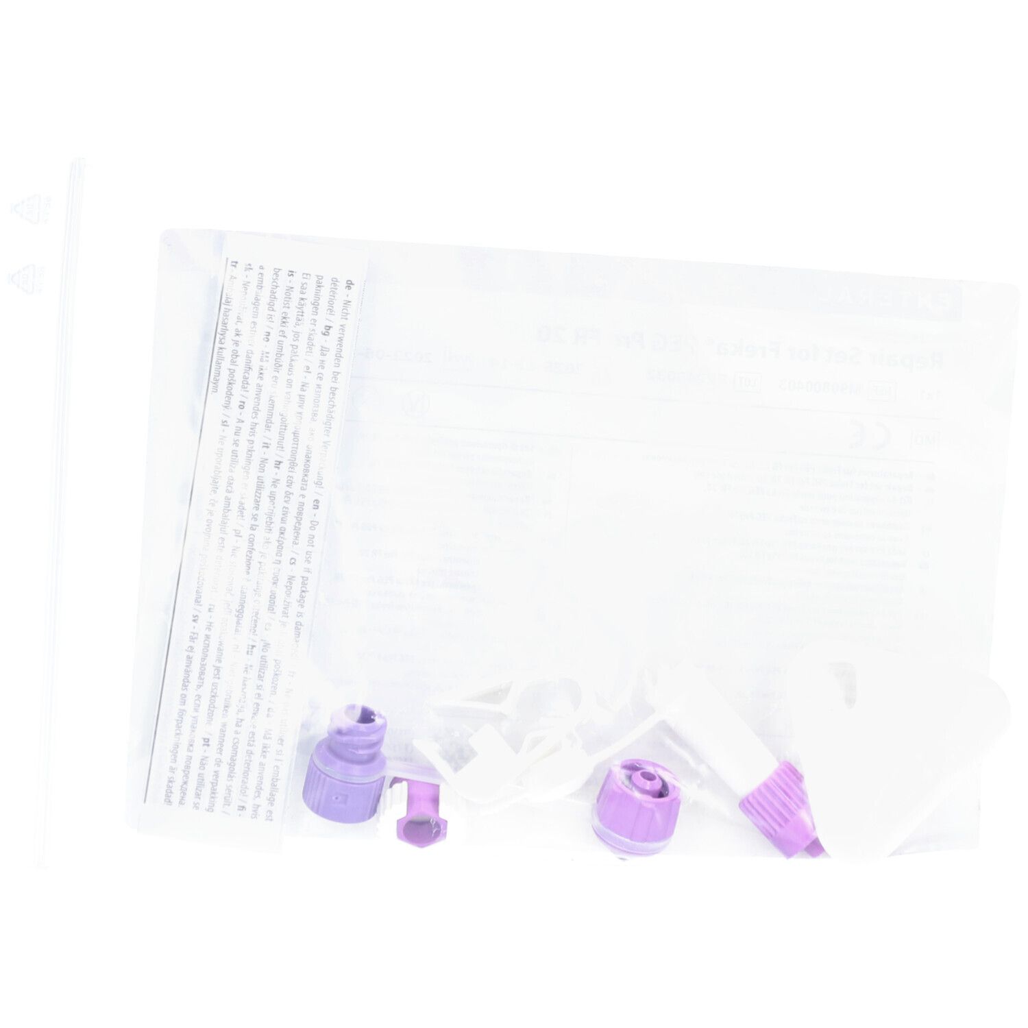 Fresenius Freka Reparaturset für ENFit PEG - Halteplatte, Klemme & ENFit Konnektor CH 20