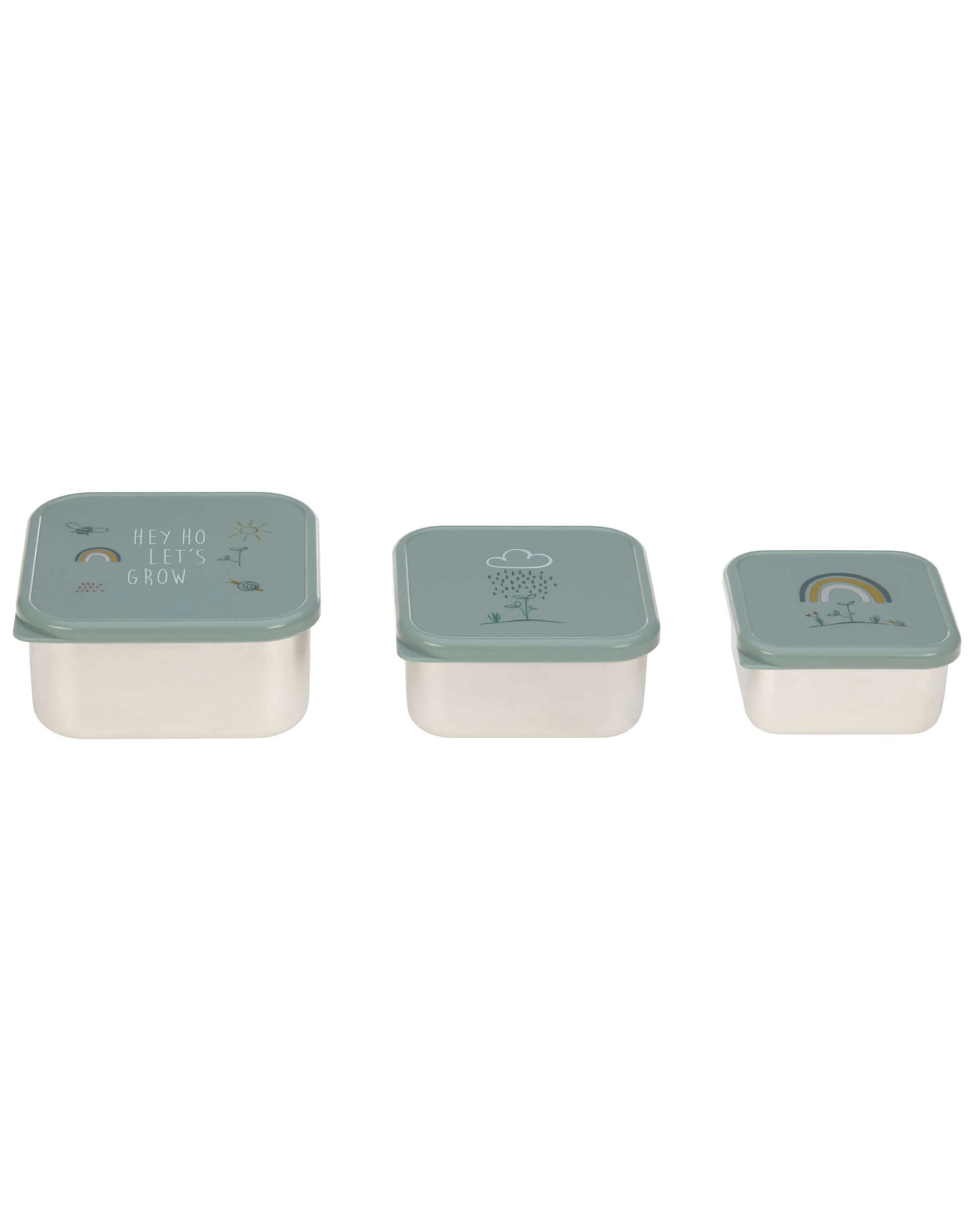 Snackbox GARDEN EXPLORER 3er-Set in mint
