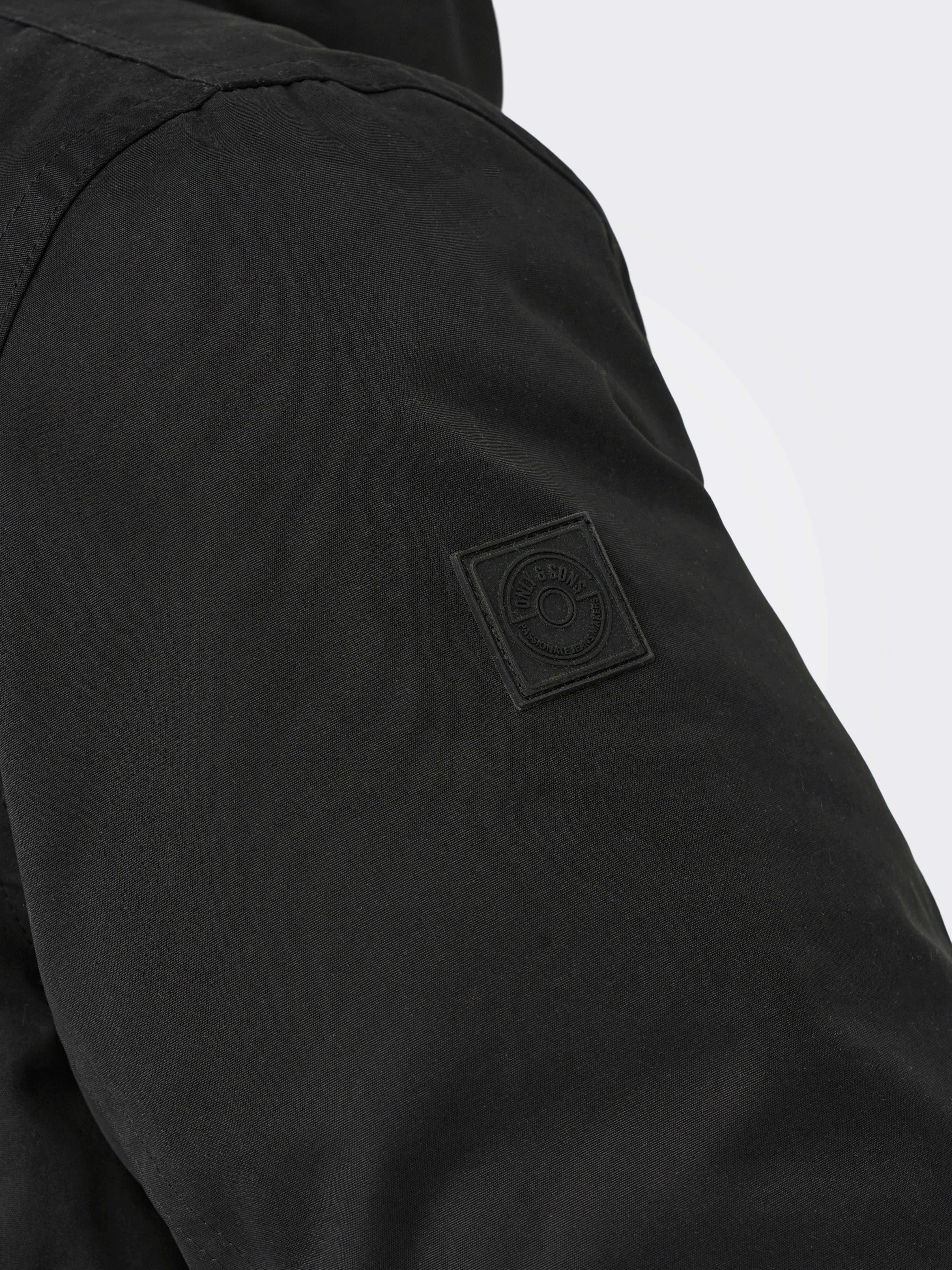ONSCEDRIC Langer Parka Black