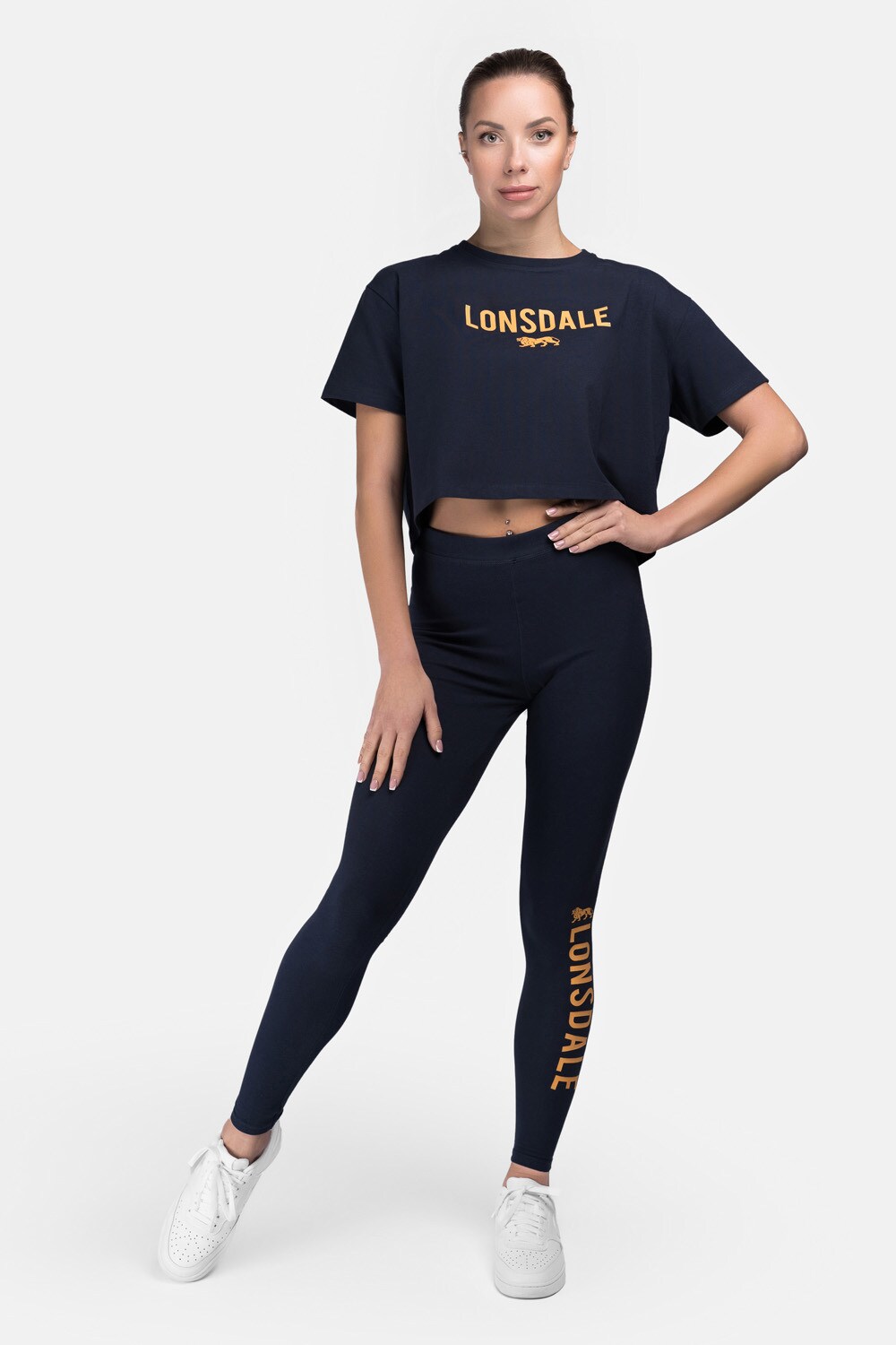 Lonsdale Frauen T-Shirt Cropped Oversize MOIRA