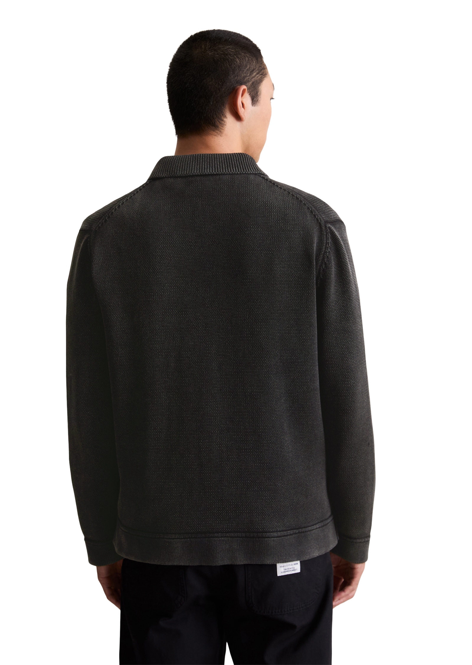 Marc O'Polo DENIM Strickjacke Polokragen, relaxed fit, Druckknöpfe