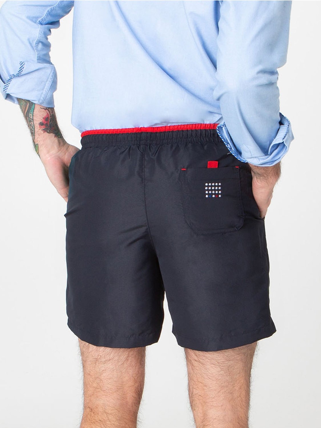 Short de bain Recyclé Bleu marine