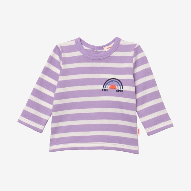 T-shirt bébé mixte rayé violet Catimini Mauve Violet