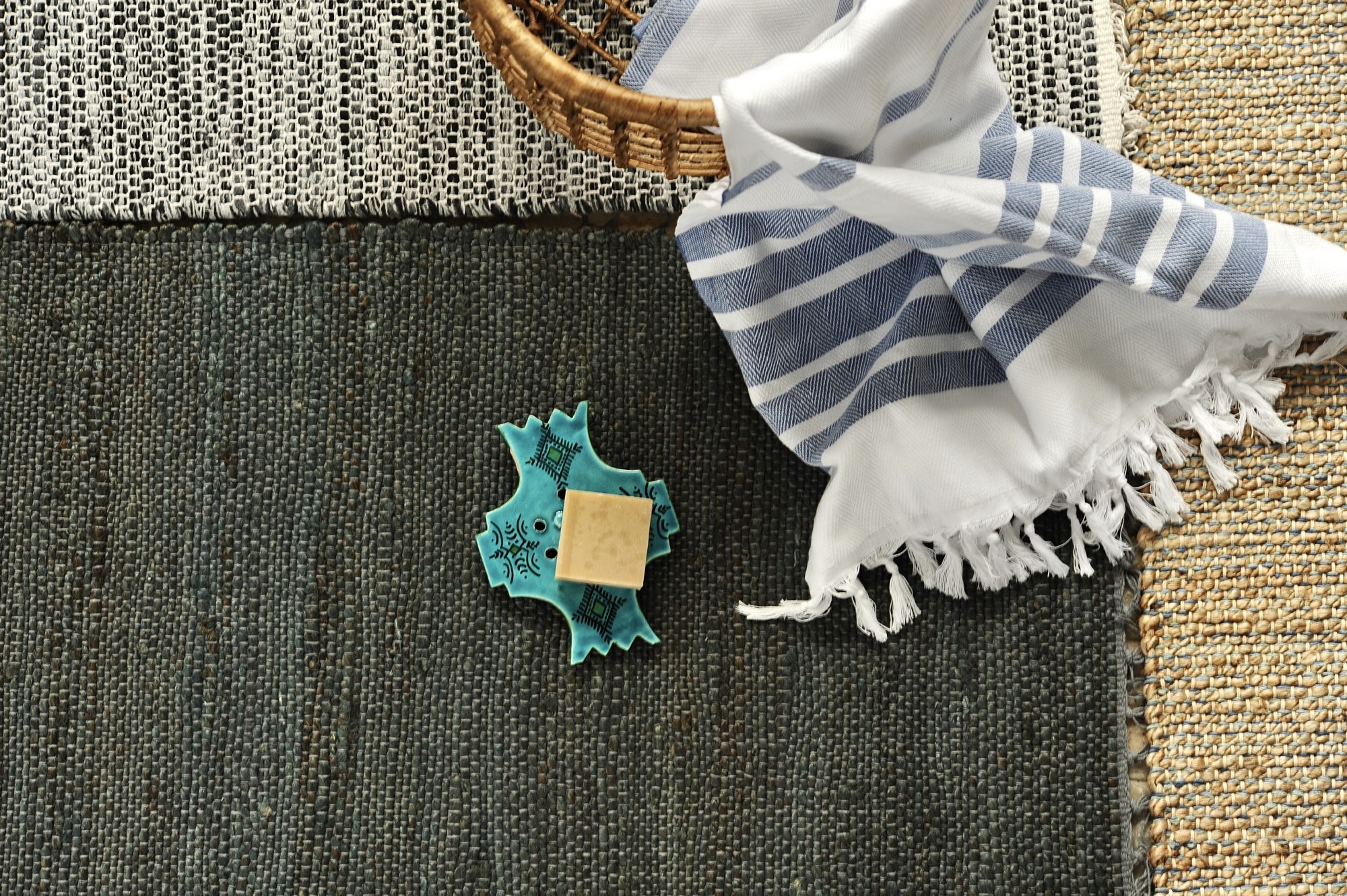 Mini-Rug 'Saba', grau, T 60 cm, B 90 cm von fischer's lagerhaus