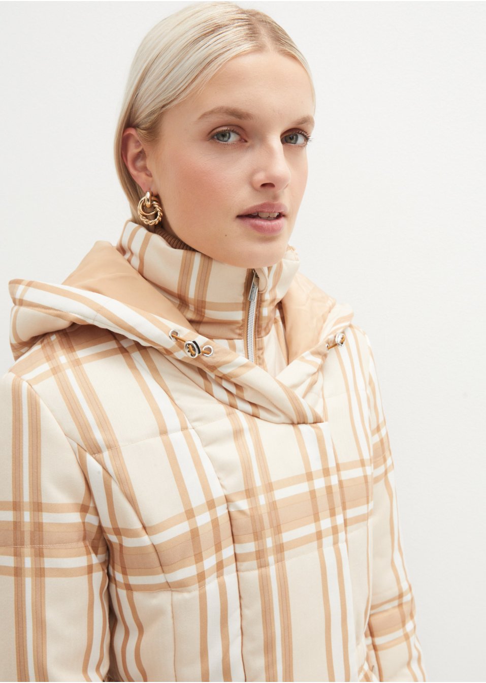 Veste matelassée à carreaux