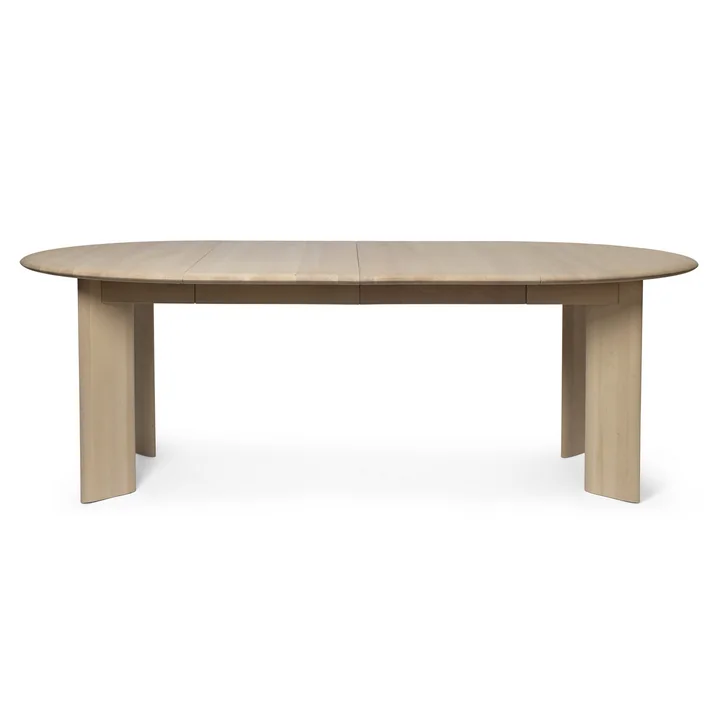 Ferm Living - Bevel Ausziehtisch, Buche weiss geölt