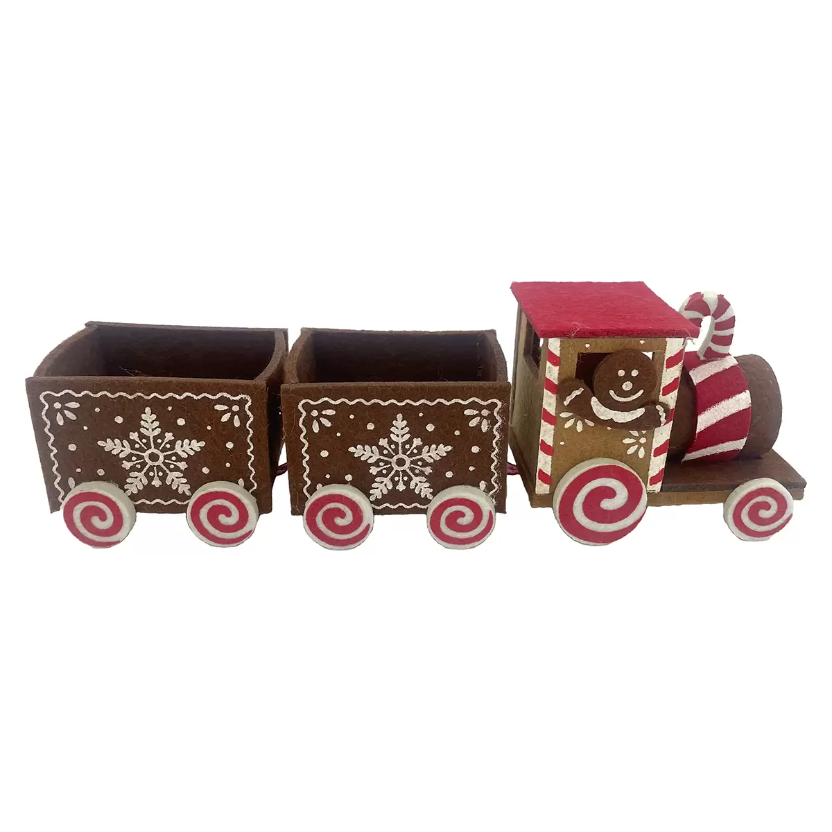 Zug Lebkuchen braun,rot,weiss