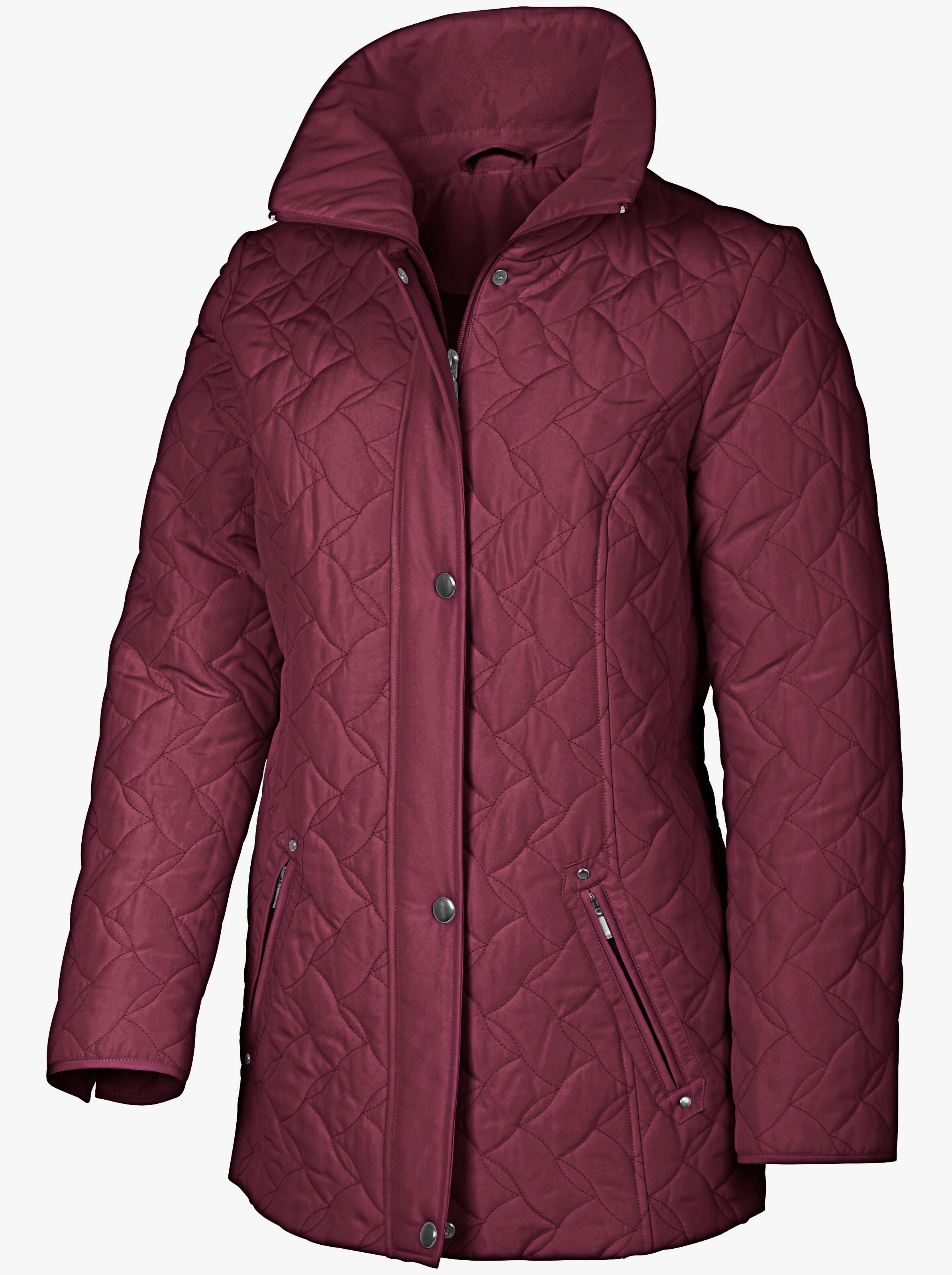 Steppjacke mit formgebenden Nähten