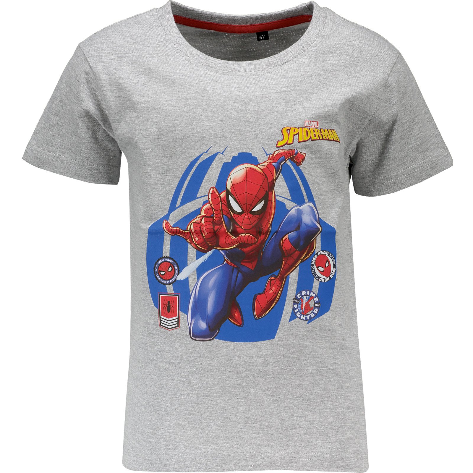 Kinder-T-Shirt Spider-Man grau