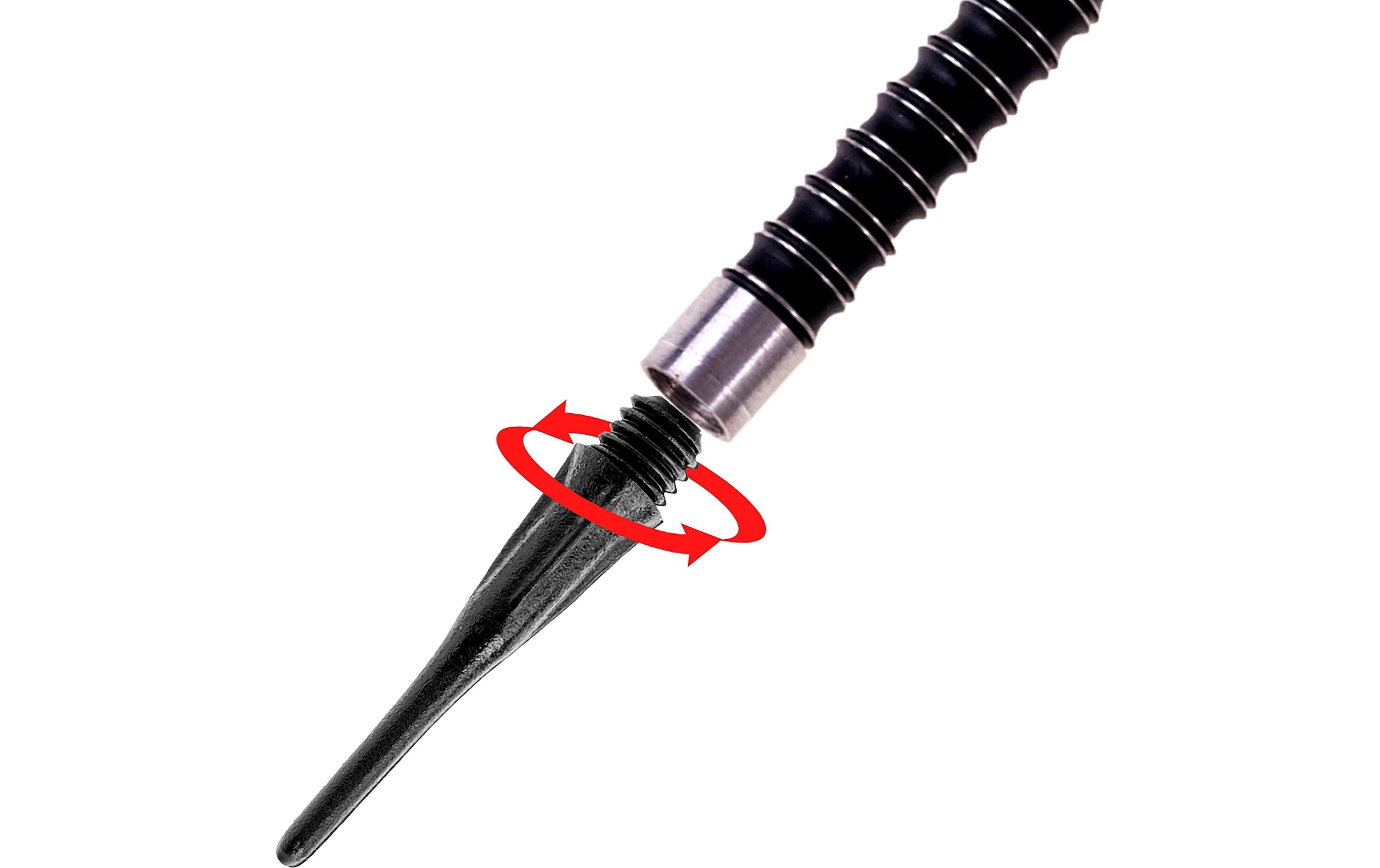 Softspitzen Ultimo 50 Stück – SchwarzSoftdart-Spitzen 2BA Gewinde (4.7 mm)
