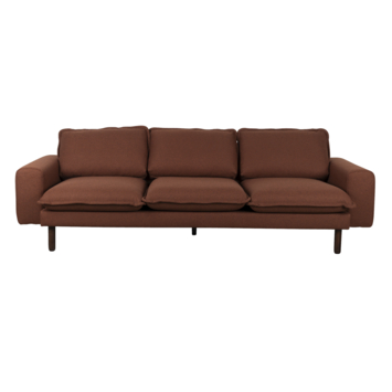 KARWEI 3-zits bank Ella terracotta stof