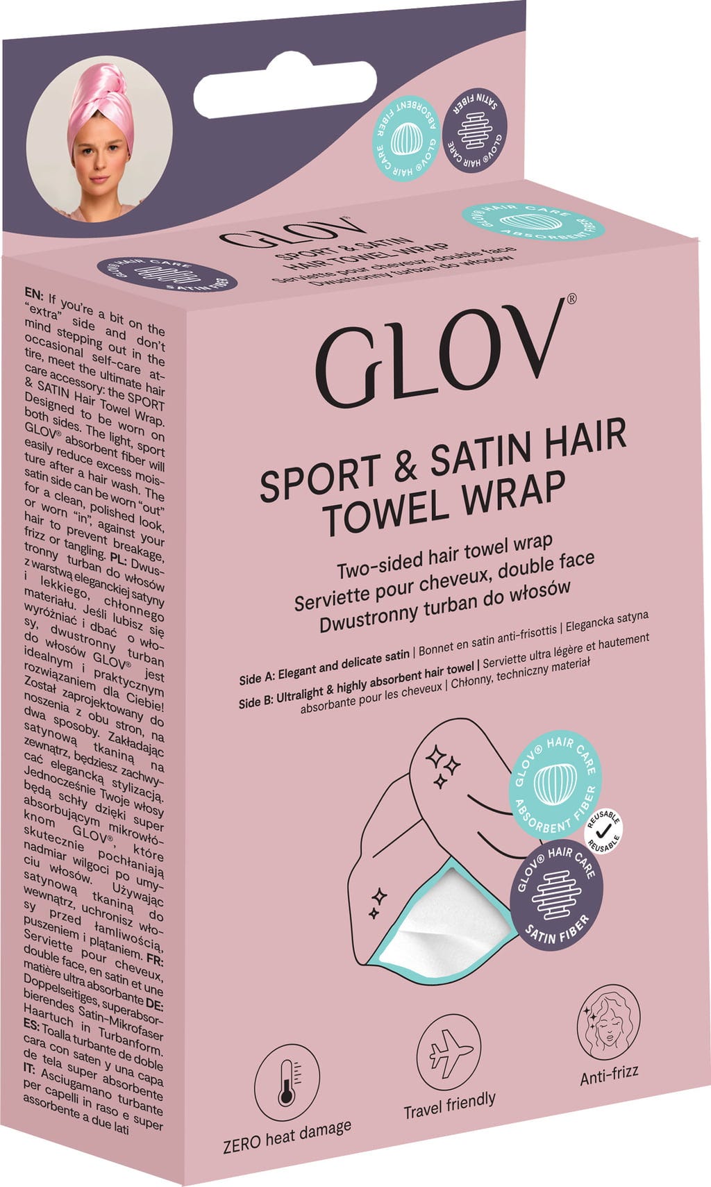 GLOV  Double-Sided Sports Hair Wrap, Beige