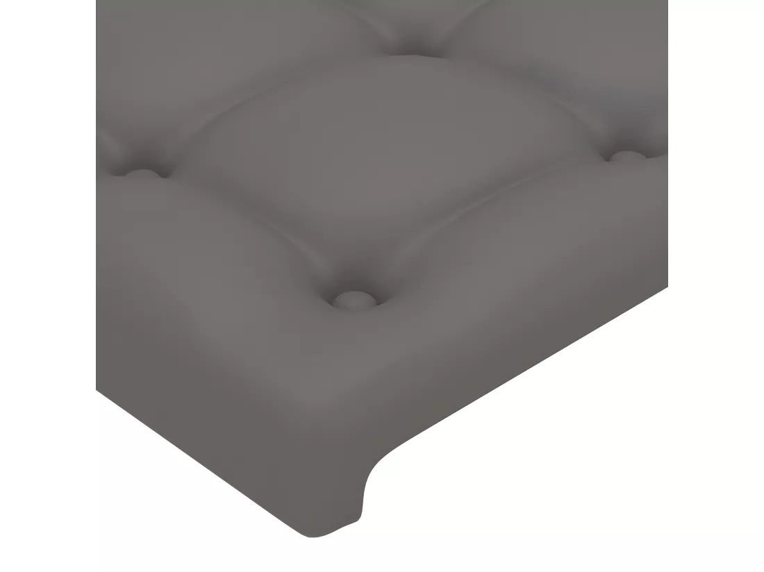 Têtes de lit 2 pièces Gris 72x5x78/88 cm Similicuir