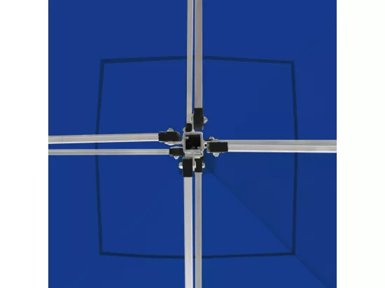Tente de réception pliable Aluminium 2 x 2 m Bleu