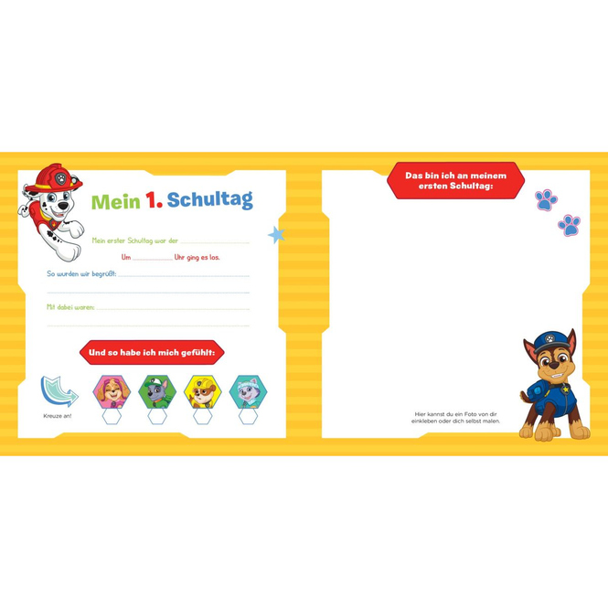 Paw Patrol - Ab heute bin ich Schulkind! - Mein Erinnerungsalbum zum Schulanfang