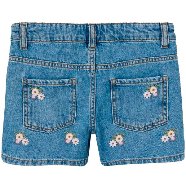 Køb Name it Medium Blue Denim Bella Denim Shorts Noos