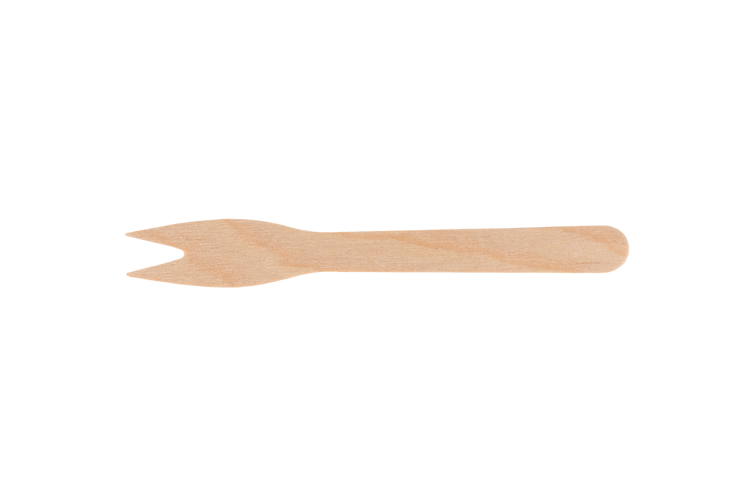 Houten snackvork 120mm 100%FSC® BIO