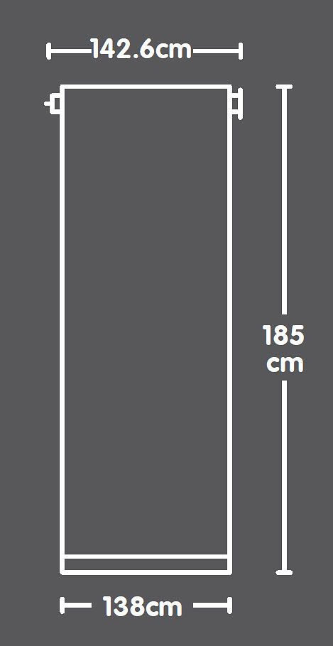 POLAR Rollo - Beige / B: 143.0 cm x H: 185.0 cm