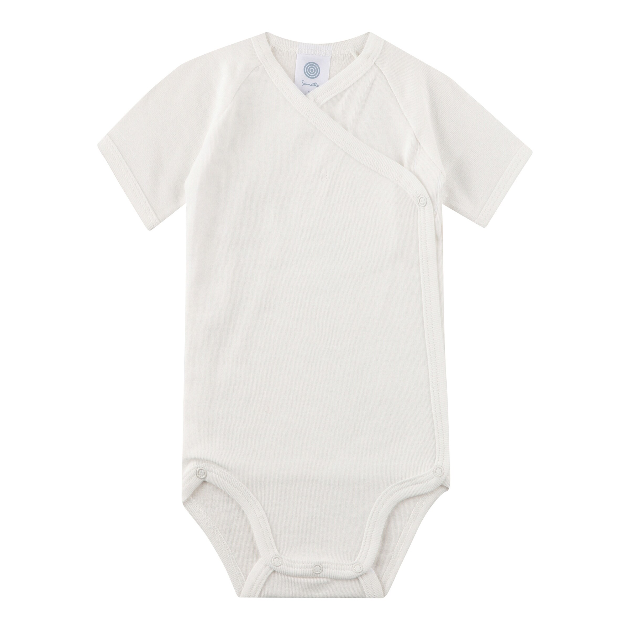 Sanetta 2er-Pack Wickelbodys kurzarm Autos natur/bunt