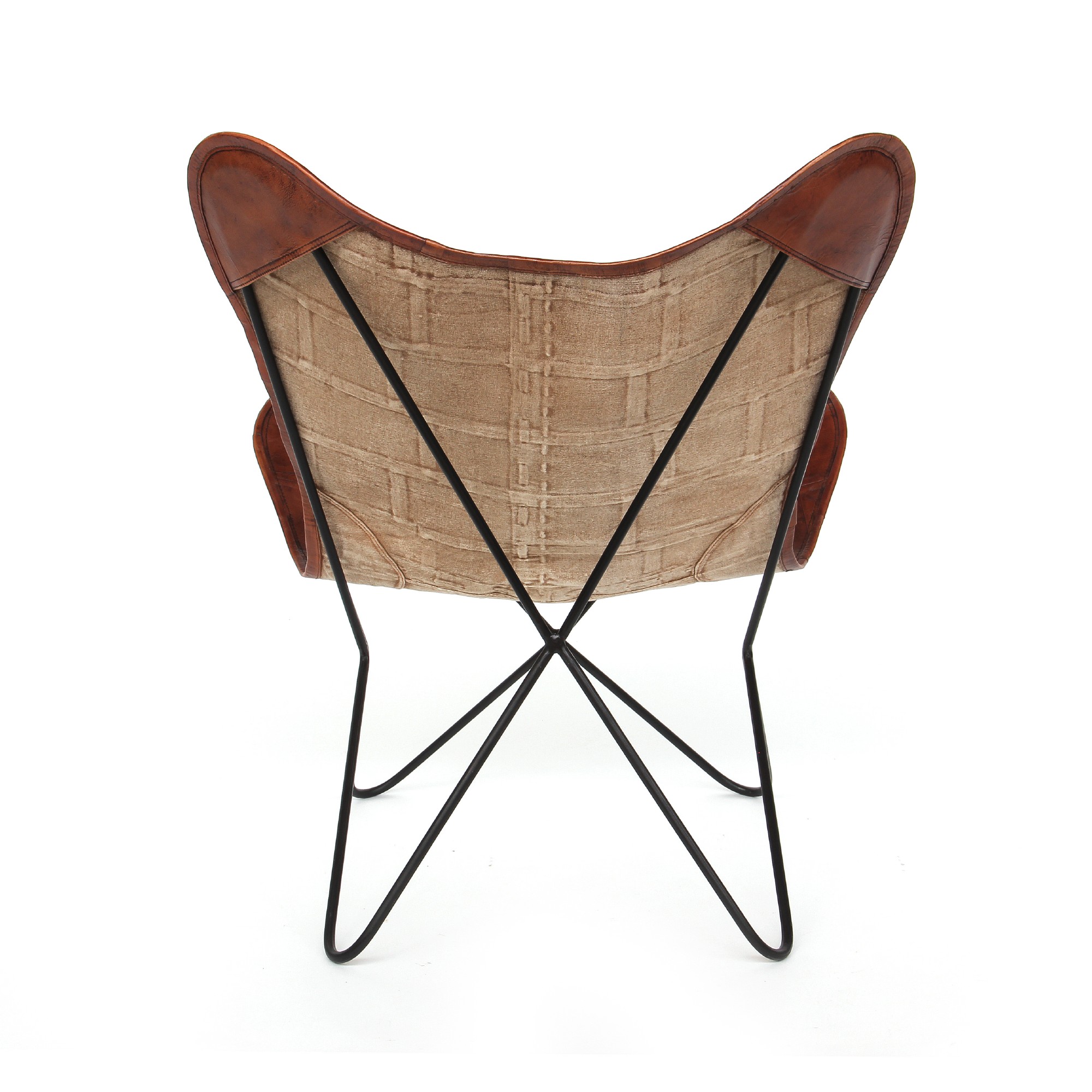 Lounger 'Brad', braun, schwarz, T 71 cm, B 74 cm, H 90 cm von fischer's lagerhaus