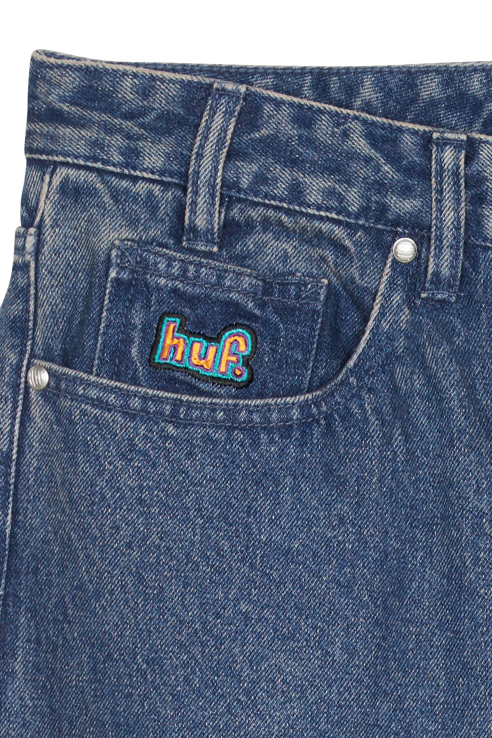 HUF Jean  CROMER WASHED Bleu