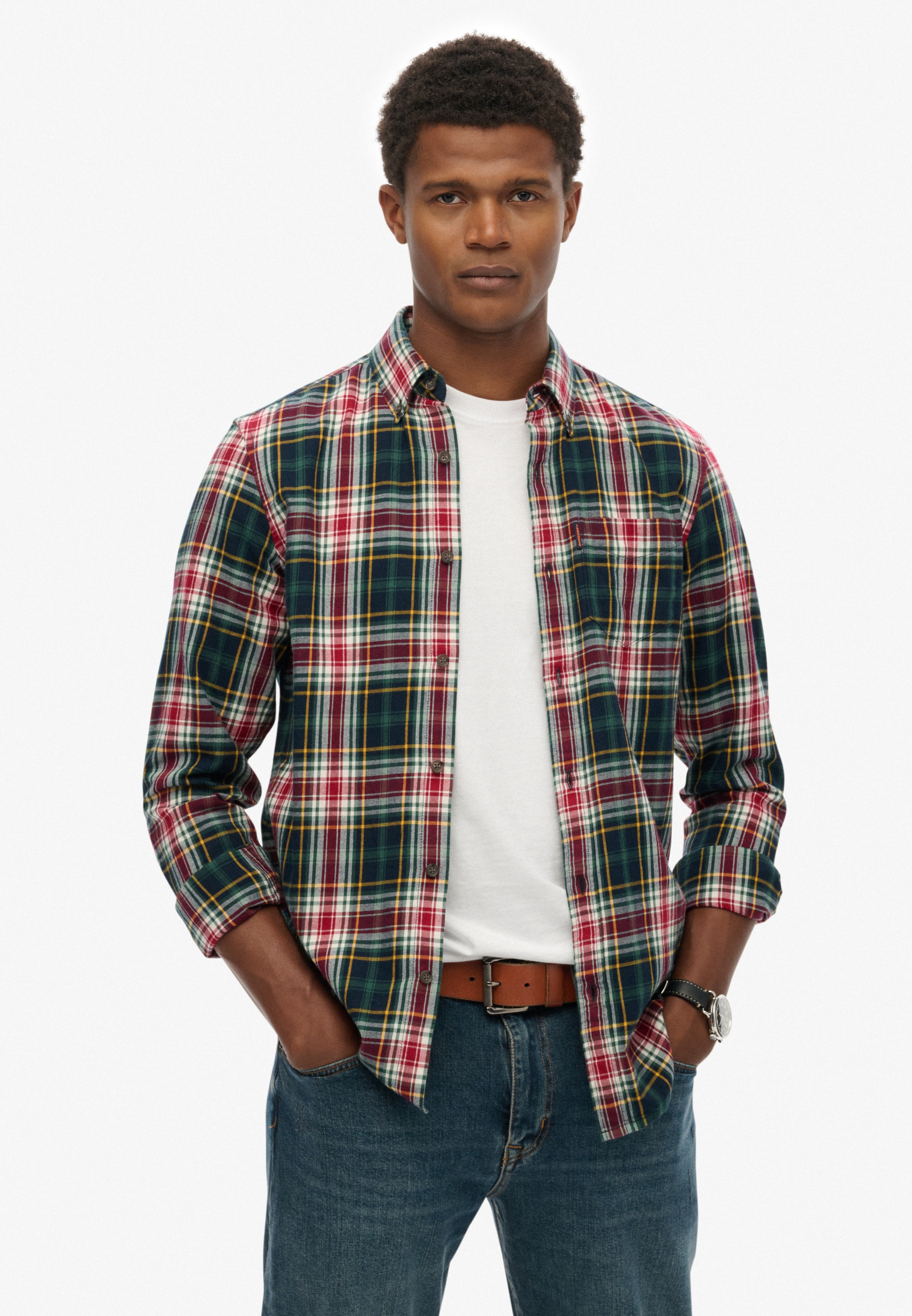Superdry Langarmhemd »VINTAGE CHECK SHIRT«