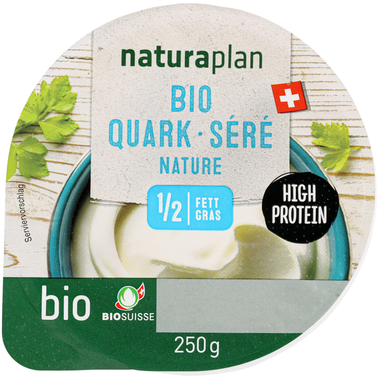 Naturaplan Bio Halbfett-Quark Nature