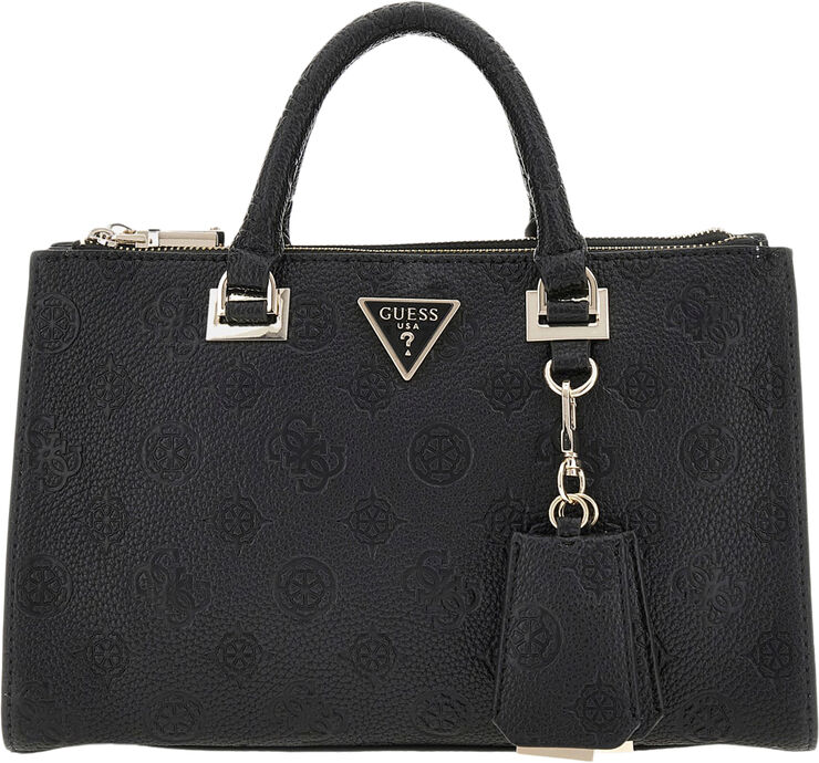 GUESS CRESIDIA STATUS SATCHEL Black
